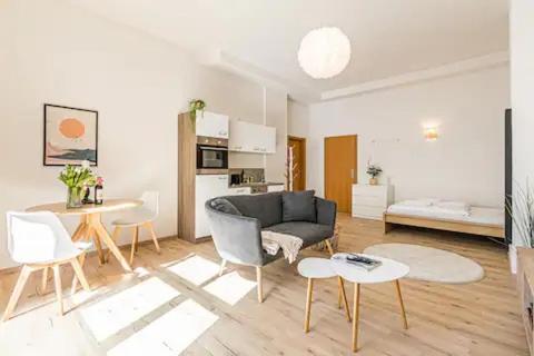 Ruhige Und Stilvolle Wohnung Am Clara-Zetkin-Park Lipsia Esterno foto